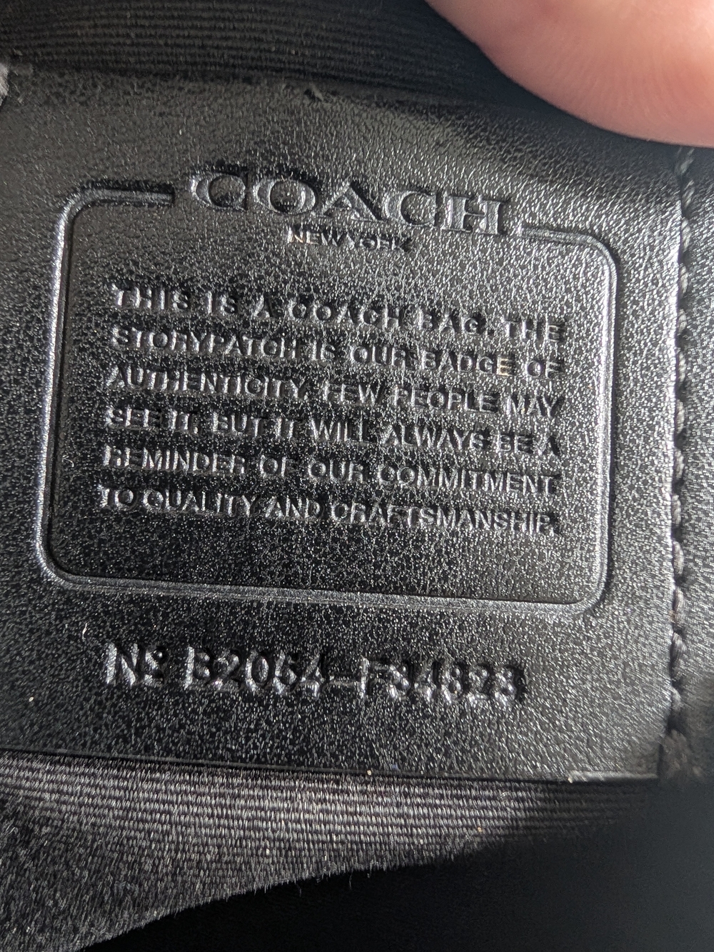 Coach Mae F34823 Black Pebbled Leather Crossbody - Picture 11 of 15